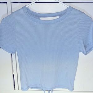 Blue Short Sleeve Top